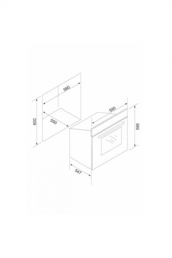 Silverline Siyah Cam Ankastre Set BO6024b01-CS5335B01-3420 Classy - Resim 5