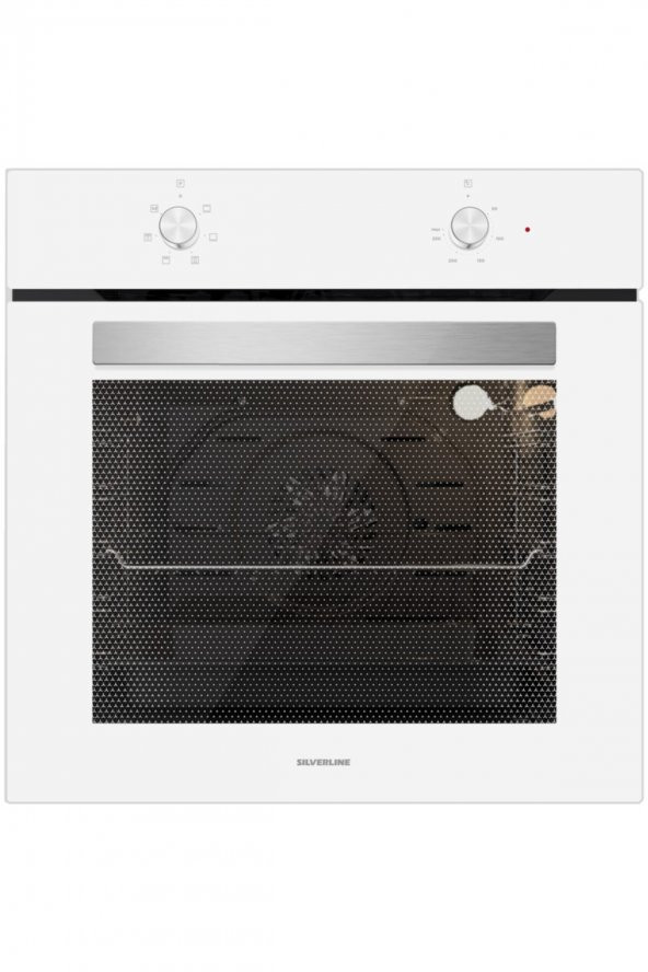 Silverline Beyaz Cam Ankastre Set 5 Yıl Garanti 3420 (Classy 60+cs5365w01+bo6501w01) - 4