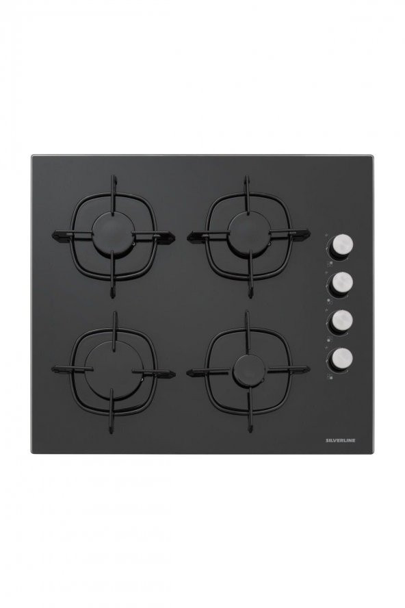 Silverline BO6503B01 - CS5335B01 - 3457 Soho 60 Siyah Cam Ankastre Set - Resim 3