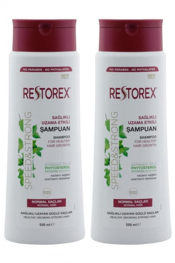 Restorex Sampuan Sağlıklı Uzama Etkili 500 ml Normal Saçlar X 2 Adet - 1