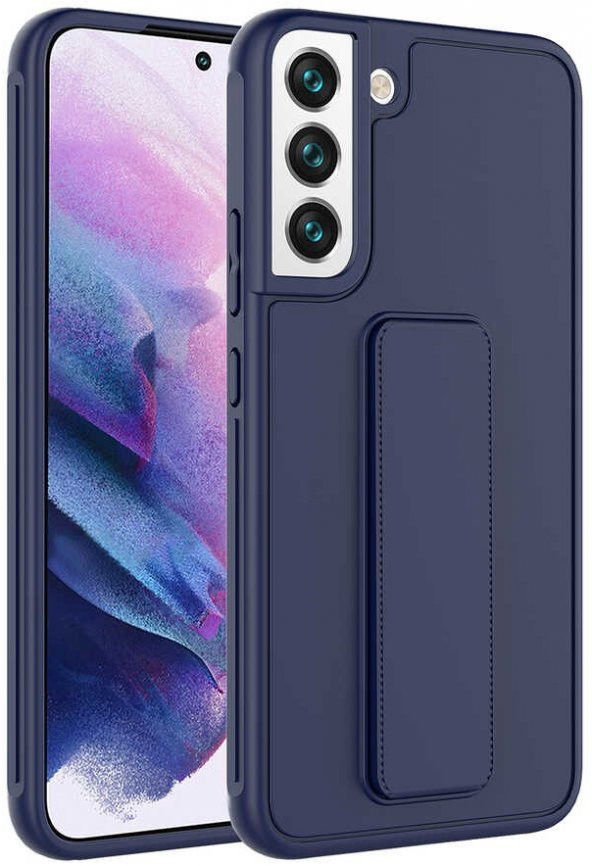 Samsung Galaxy S22 Plus Kılıf Standlı Mat Pürüzsüz Kapak - 2