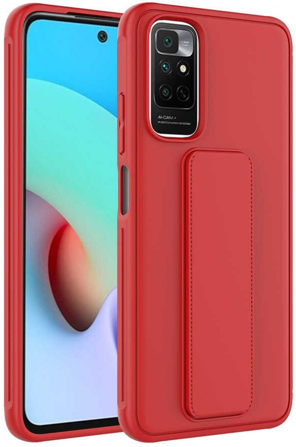 Xiaomi Redmi Note 11S Global Kılıf Standlı Mat Pürüzsüz Kapak