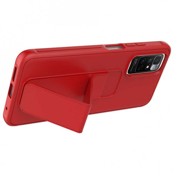 Xiaomi Redmi Note 11 Pro 5G Kılıf Standlı Mat Pürüzsüz Kapak - 9
