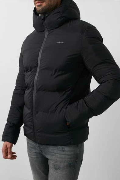 Lumberjack Sn22 Nolan Coat Erkek Siyah Mont  Siyah S-XXL - 2