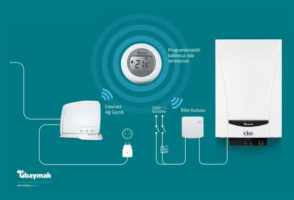 Baymak Connect On/Off Kablosuz Akıllı Oda Termostatı - 3