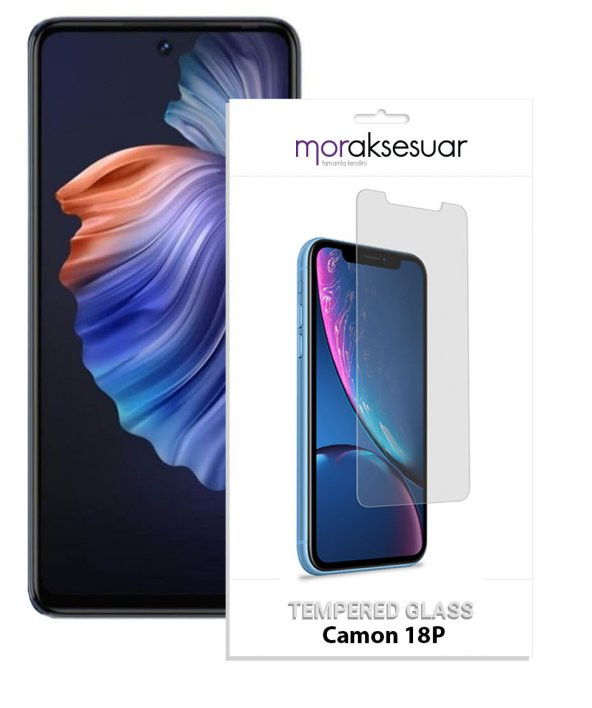 Tecno Camon 18P Temperli Kırılmaz Cam Ekran Koruyucu Sert