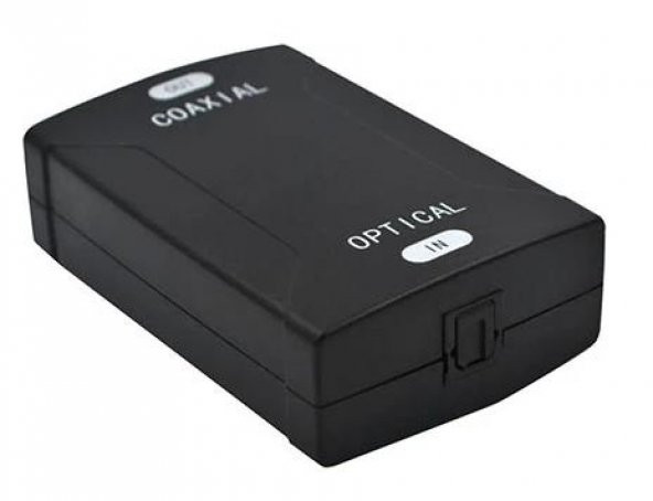 Optik Giriş - Coaxial Çıkış Dijital Ses Çevirici - Siyah