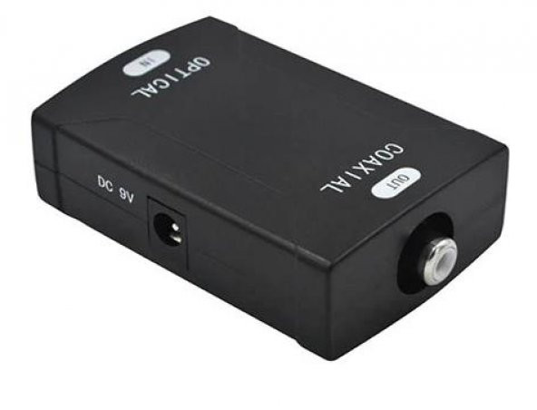 Optik Giriş - Coaxial Çıkış Dijital Ses Çevirici - Siyah - 2