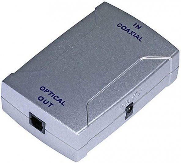 Coaxial Giriş - Optik Çıkış Dijital Ses Çevirici - Gri - 2