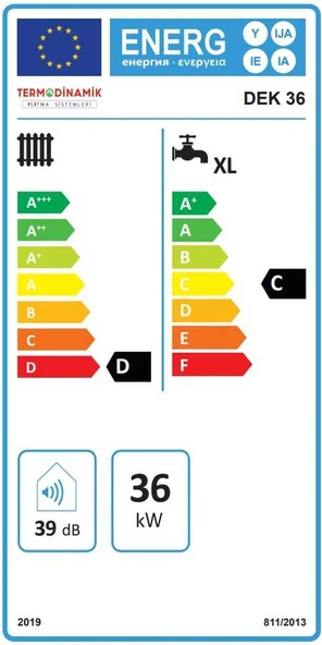 Termodinamik Dek 36 Kw Trifaze Elektrikli Kombi (Isıtma+Sıcak Su) - Resim 3