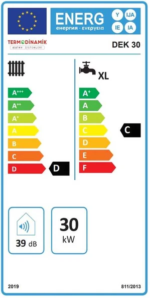 Termodinamik Dek 30 Kw Trifaze Elektrikli Kombi (Isıtma+Sıcak Su) - Resim 3