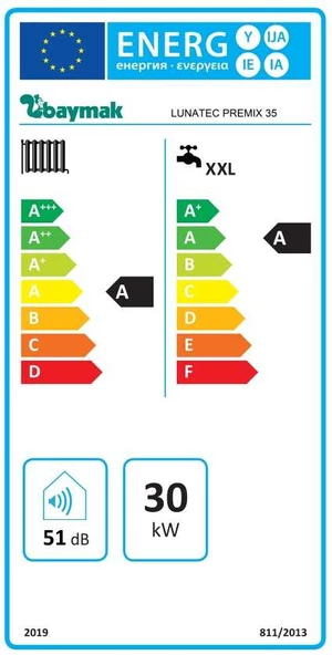 Baymak Lunatec Premix 32/35  Kw (27.000 Kcal) Tam Yoğuşmalı Kombi - Resim 4