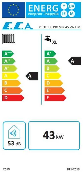 Eca Proteus Premix 45/45 Kw (39.000 Kcal) Tam Yoğuşmalı Kombi - Resim 3