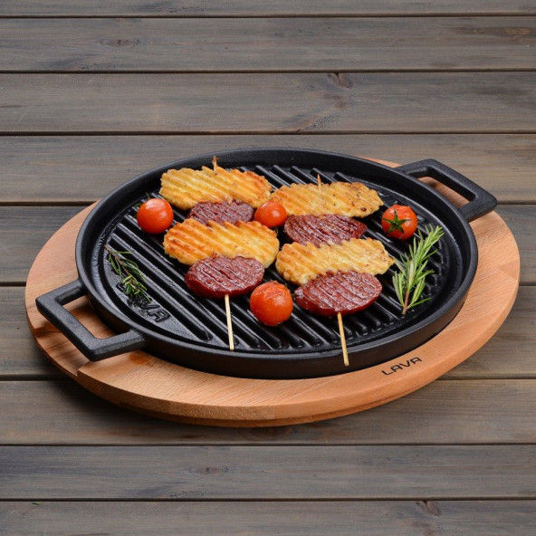 Lava LV ECO GT 28 T25 Yuvarlak Griddle 28 cm Metal Kulplu Tava - 3