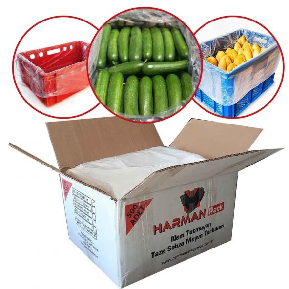 60X90 KASA TORBASI, 500 ADET HARMAN SERA PLASTİK KÖRÜKLÜ KOLİ TORBASI, SALATALIK PATLICAN MEYVE SEBZE KORUMA TORBASI, KASA POŞETİ, EKMEK KASASI POŞETİ ürün görseli 1