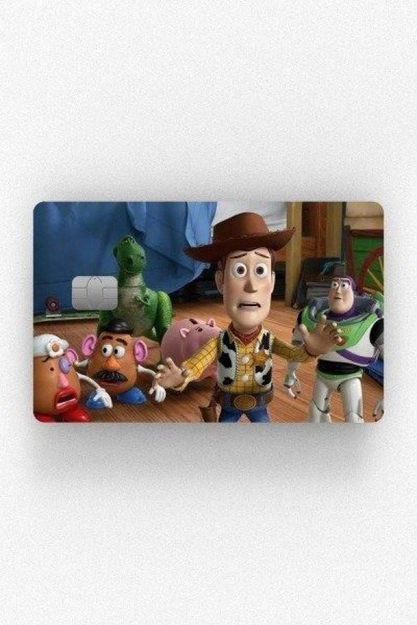 Toy Story Oyuncak Hikayesi Kredi Kartı Kaplama Sticker Etiket