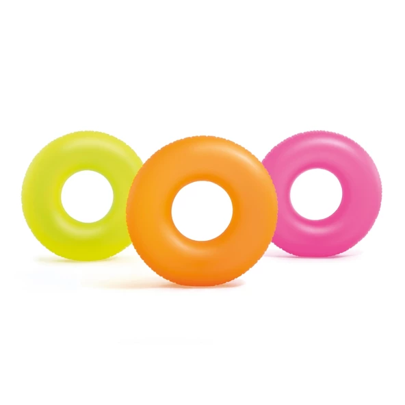 Şeffaf Jumbo Şişme Simit 76 Cm Yeşil - 2