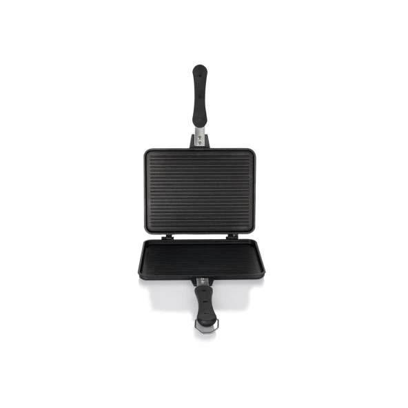 Schafer Tastemake Döküm Ocak Üstü Tost Izgara 20x26 Cm-2 Parça - 8