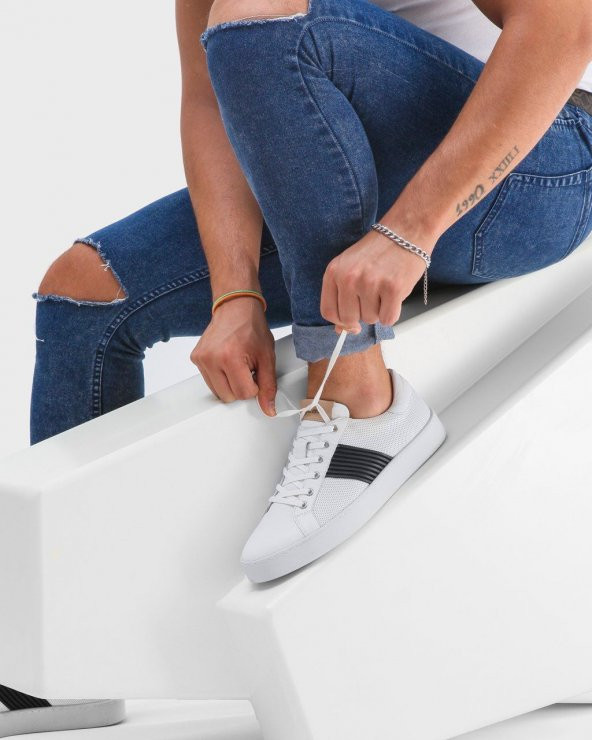 Salford Erkek Sneaker Beyaz - 8