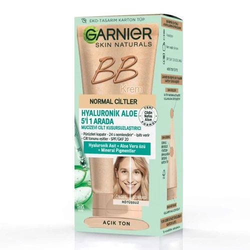 Garnier Bb Krem Hyaluronic Aloe All-ın -1 SPF 25  Cilt Krem Açık Ton LGHT  Mineral pigments ürün görseli