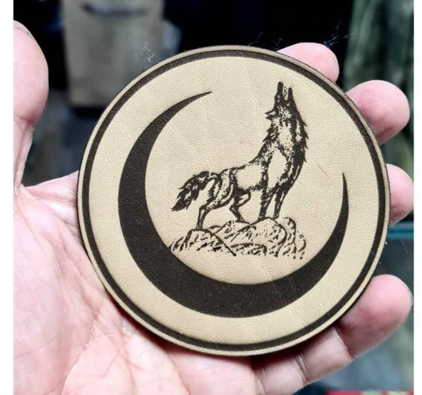 BOZKURT HİLAL Deri PEÇ - Arma - Askeri Patch - 2