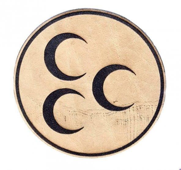 ÜÇ HİLAL Deri PEÇ - Arma - Askeri Patch - 1