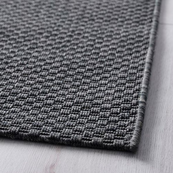 Koyu Gri Halı, MeridyenDukkan 160x230 cm IKEA Polipropilen, İç-Dış Mekan - 4