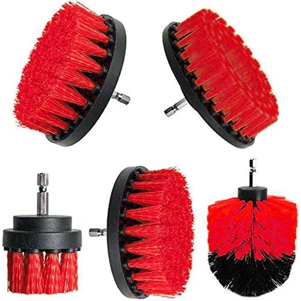 Banyo Tuvalet Küvet Mutfak Çok Amaçlı Matkap Fırça Seti 5 Adet K/S - 6