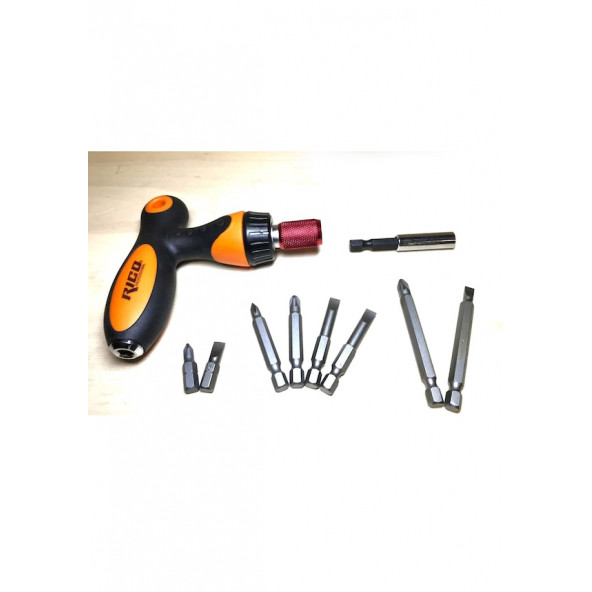 Rico 1/4 T Cırcırlı Tornavida Bits Seti 10 Parça Bb1017 - 2