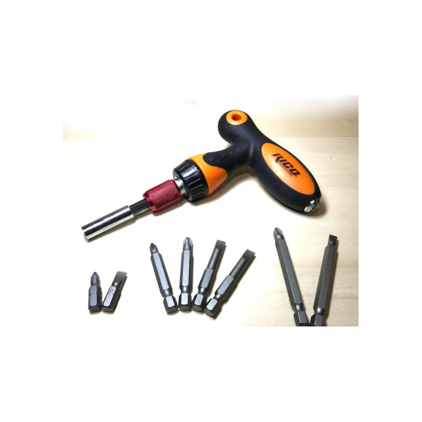 Rico 1/4 T Cırcırlı Tornavida Bits Seti 10 Parça Bb1017 - 3