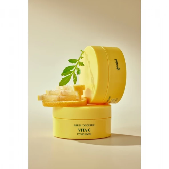 Goodal Green Tangerine Vita C Eye Gel Patch - Yeşil Mandalina Özlü Aydınlatıcı & Leke Karşıtı Göz Altı Maskesi - 3