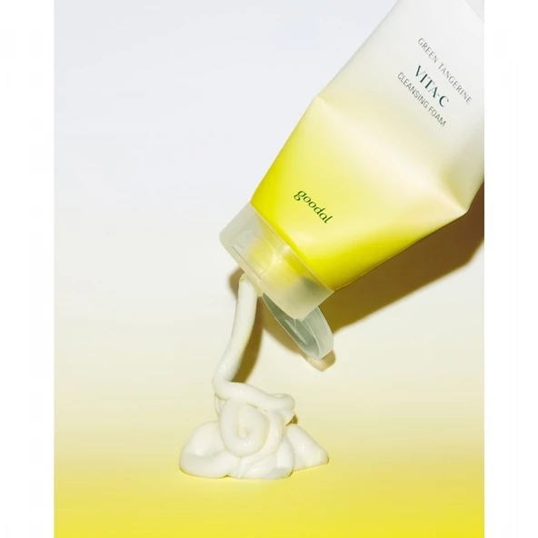 Goodal Green Tangerine Vita C Cleansing Foam - Yeşil Mandalina Özlü Aydınlatıcı & Leke Karşıtı Köpük Temizleyici - 3