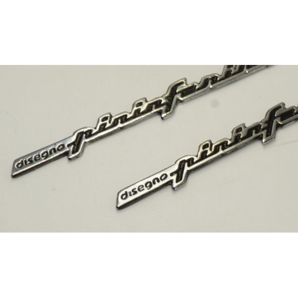 Bmw Pininfarina Designo Çamurluk Yanı Krom Metal Amblem Arma Seti - Resim 4