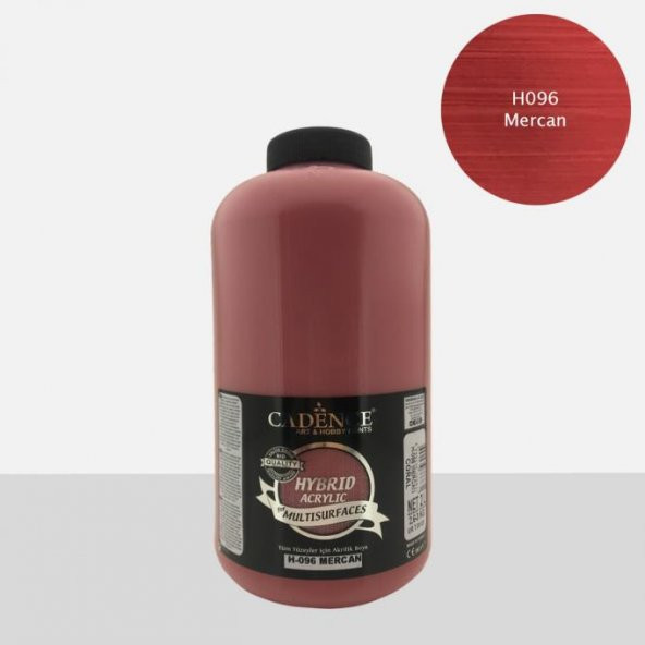 Cadence Hibrit Multisurface Boya 2000ml H-096 Mercan (3 Kg) ürün görseli 1