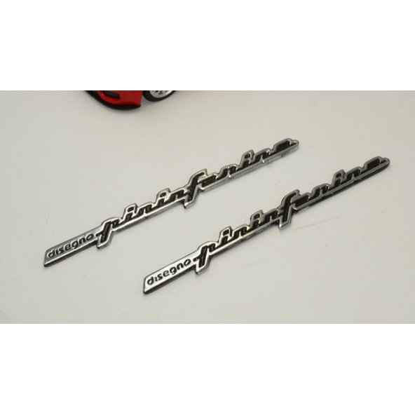 Peugeot Pininfarina Designo Çamurluk Yanı Krom Metal Amblem Arma Seti - 3