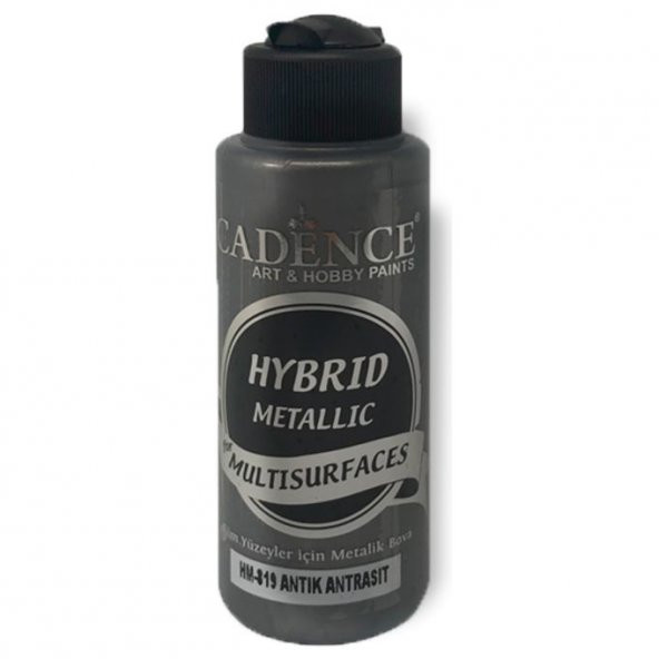 Cadence Hibrit Metalik Multisurface Boya H819 Antik Antrasit 120ml