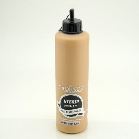 Cadence Hibrit Metalik Multisurface Boya HM801 Antik Altın 500ML