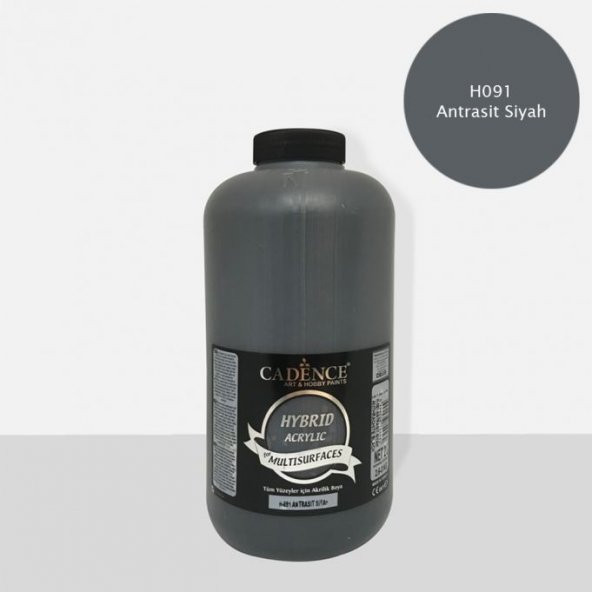 Cadence Hibrit Multisurface Boya 2000ml H-091 Antrasit Siyah (3 Kg)