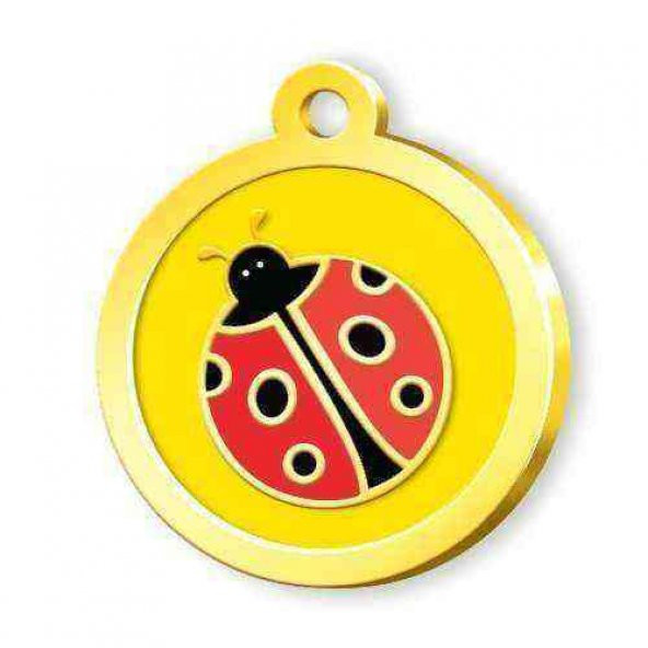 Altın Kaplama Uğur Böceği Künye - Sarı ürün görseli 1