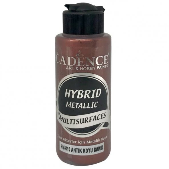Cadence Hibrit Metalik Multisurface Boya H815 Antik Koyu Bakır 120ml