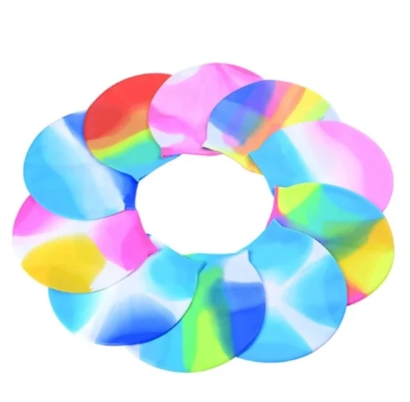 Siyah Silikon Renkli Bone Düzrenk Slikon Bone Pembe - Mavi Standart - 10