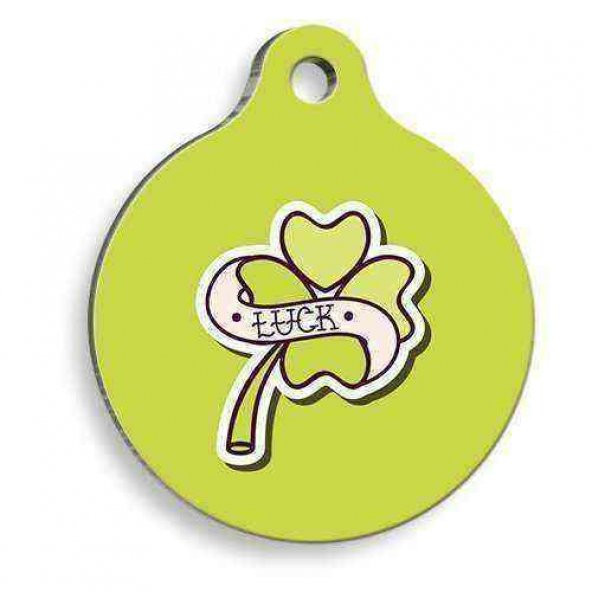 4 Yapraklı Yonca Yuvarlak Kedi ve Köpek Künyesi