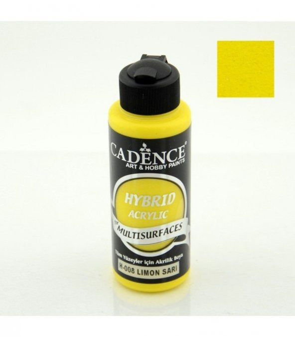 Cadence Hibrit Multisurface Boya H008 Limon Sarı 120ML