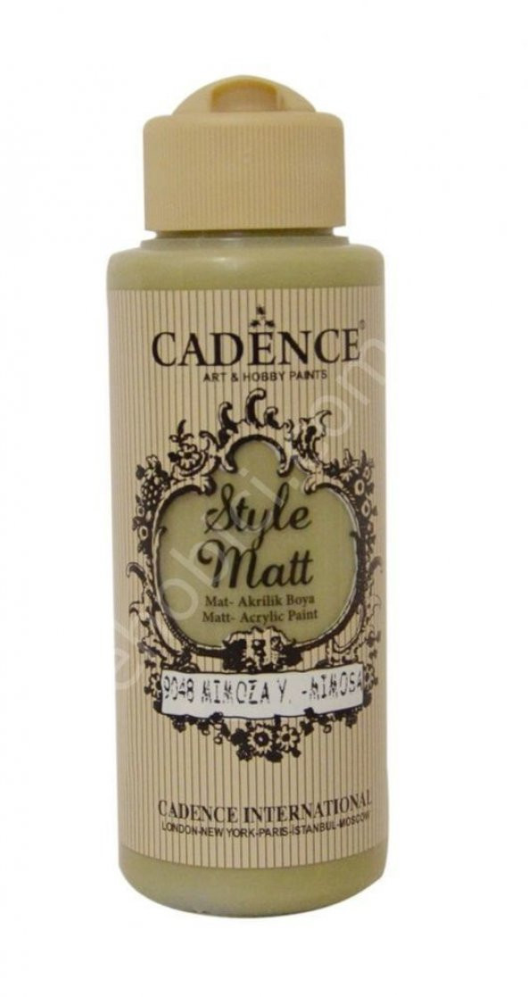 Cadence Style Matt Akrilik Boya S9048 Mimoza Yeşil 120ml - 2