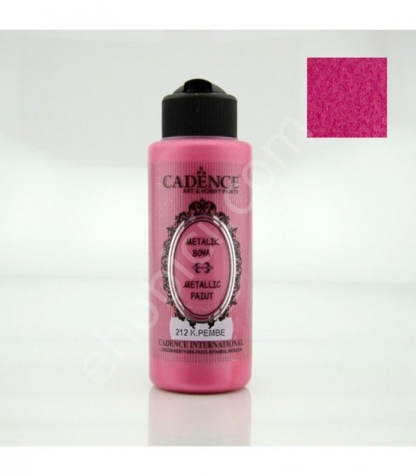 Cadence Metalik Boya - 212 Koyu Pembe 120ML