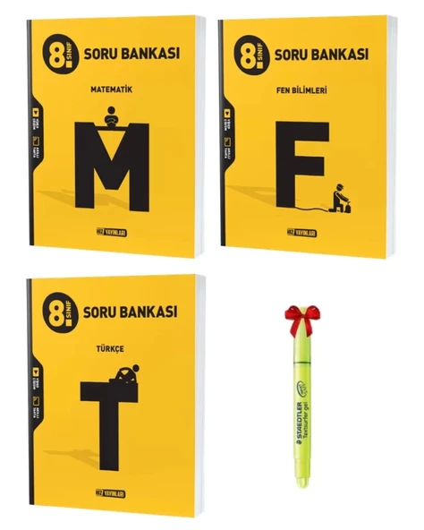 LGS 8.Sınıf Matematik Fen Bilimleri ve Türkçe Soru Bankası