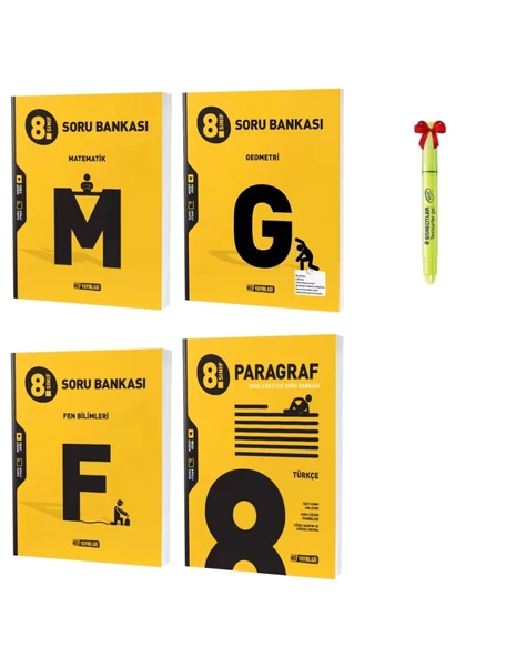 LGS 8.Sınıf Matematik Geometri Fen ve Paragraf Soru Bankası