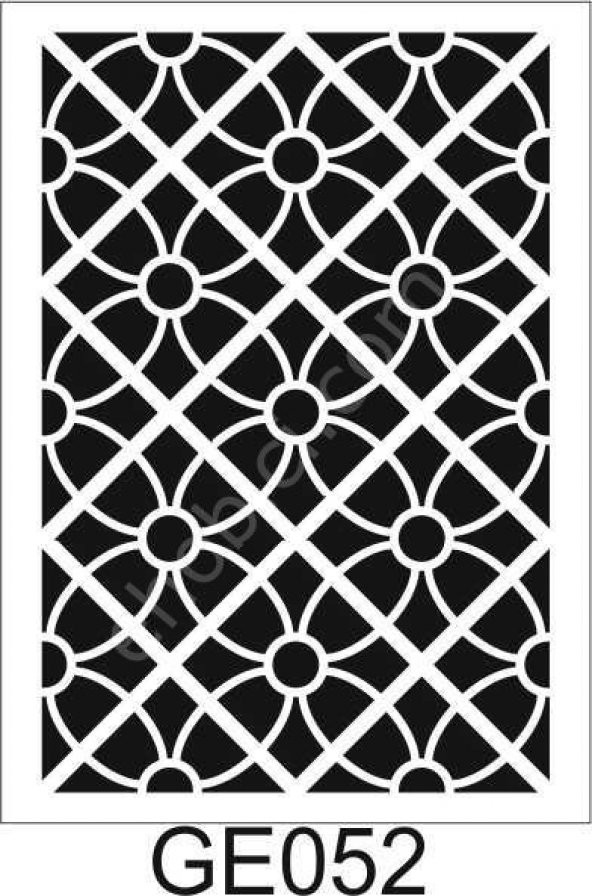 Geometrik Desenler Stencil Şablon (21x30) GE-052