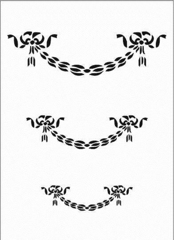 Çeltik Desen Stencil Şablon (21x30) ÇE-007