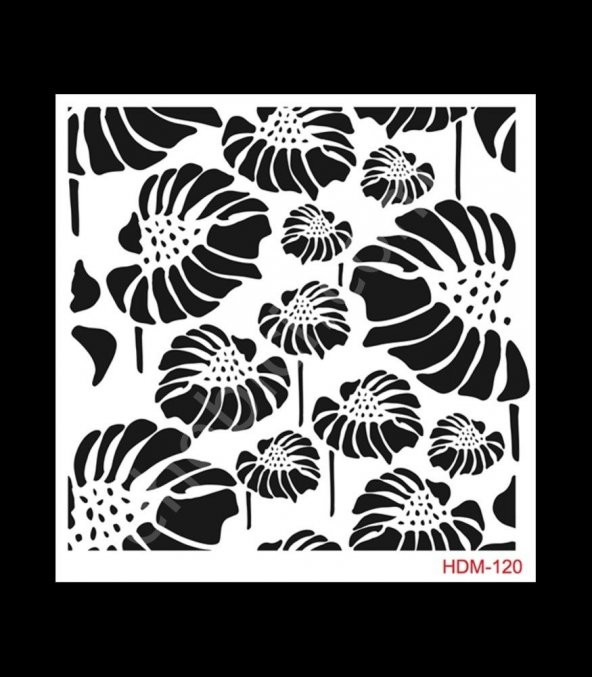 HDM120 Cadence Home Dekor Stencil 25x25 ürün görseli
